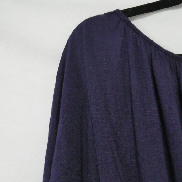 TAMMY MARS | medium | Elegant Draped Purple Top | Made In The USA - Picture 8 of 13